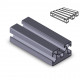 Profilo in alluminio 30x45 (Cassa 18 barre)