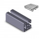 Profilo in alluminio 40x40L 2NVS (Cassa 20 barre)