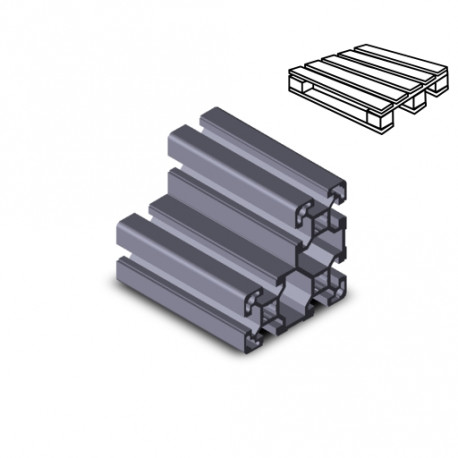 Profilo in alluminio 40x80x80L (Cassa 8 barre)