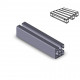 Profilo in alluminio 45x45L 2NVS (Cassa 20 barre)