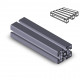 Profilo in alluminio 45x60 (Cassa 20 barre)