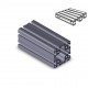 Profilo in alluminio 90x90L (Cassa 6 barre)