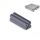 Profilo in alluminio 60x60 (Cassa 20 barre)